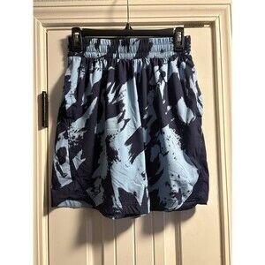 Under Armour Men's Athletic Shorts Size Small Blue Camo Splatter Training Gym